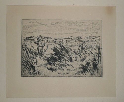 Gruner Erich - Sianokosy, sucha igła, 1922